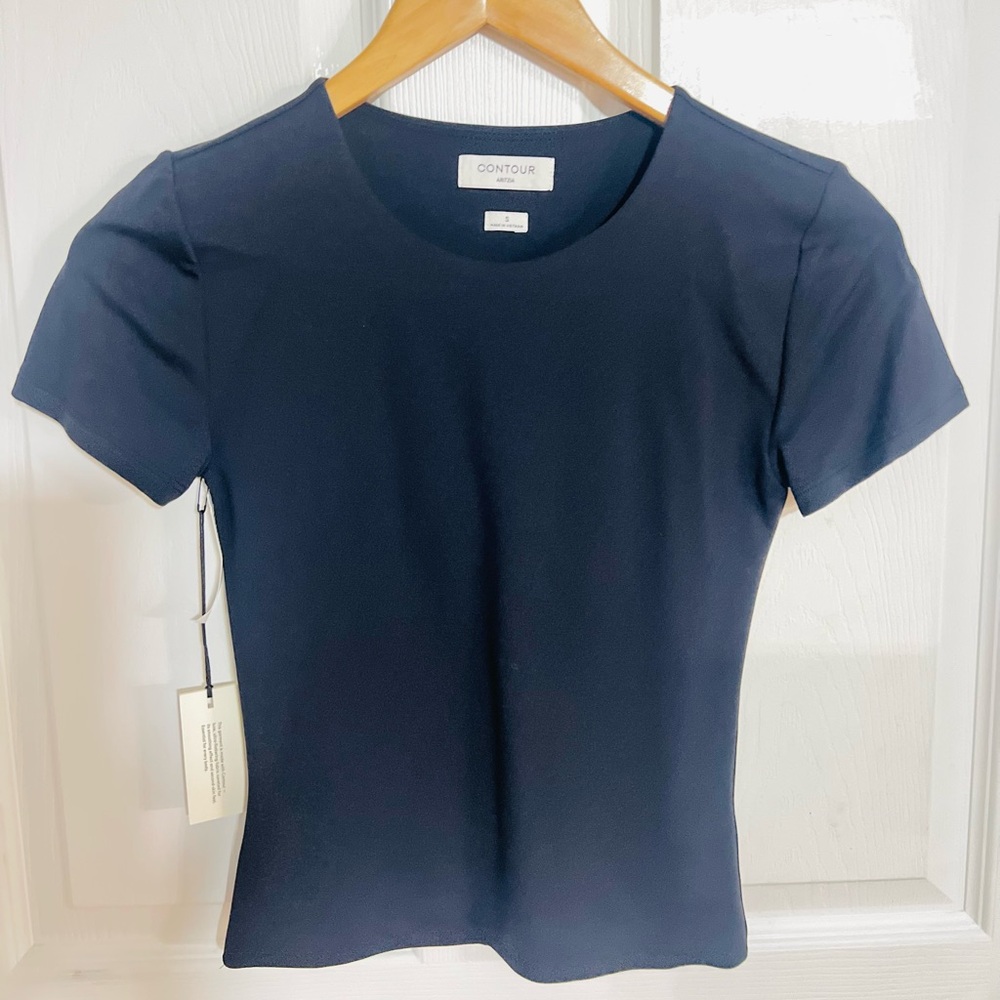Aritzia Contour Black Short Sleeve Tee